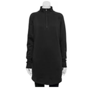 Tek gear terry half zip tunic dress